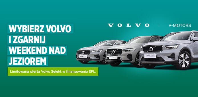Limitowana oferta na auta używane Volvo Selekt z finansowaniem EFL