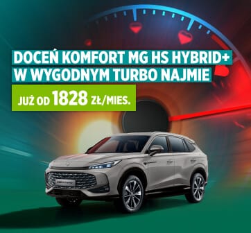 Oszczędność stylowego MG HS HYBRID+ z  szeroką gamą usług turbo najmu – idealne dla biznesu 