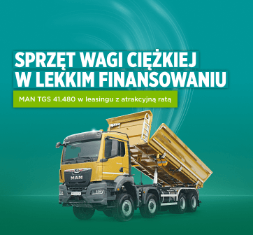 Wyleasinguj samochód ciężarowy MAN TGS 41.480 z bogatym wyposażeniem w korzystnych ratach