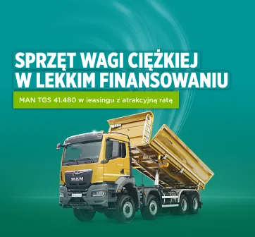Wyleasinguj samochód ciężarowy MAN TGS 41.480 z bogatym wyposażeniem w korzystnych ratach