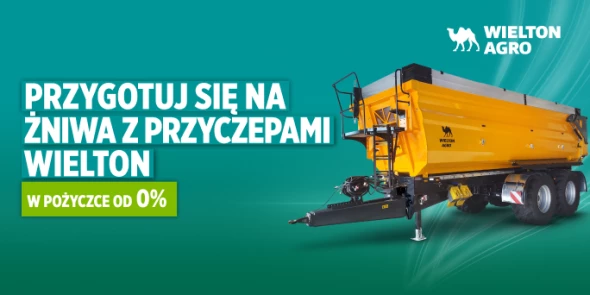 Rozwijaj swoje gospodarstwo z pożyczką 0% na wszystkie przyczepy Wielton Agro