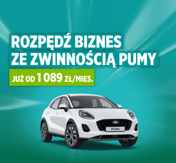 Poczuj energię Forda Pumy w najmie długoterminowym