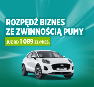 Poczuj energię Forda Pumy w najmie długoterminowym
