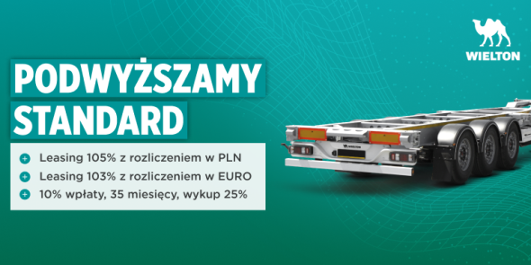 Leasing 103% lub 105% na wybrane modele marki Wielton