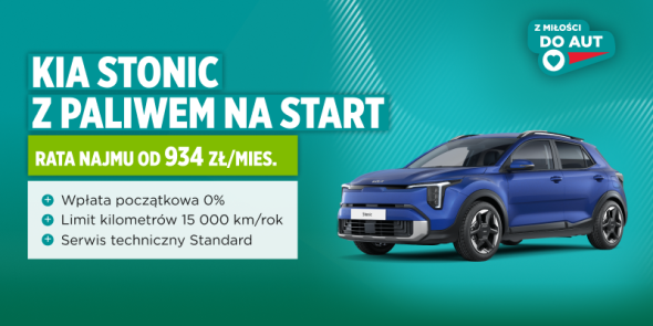 Kia Stonic z pełnym bakiem paliwa na start od 934 zł/mies.